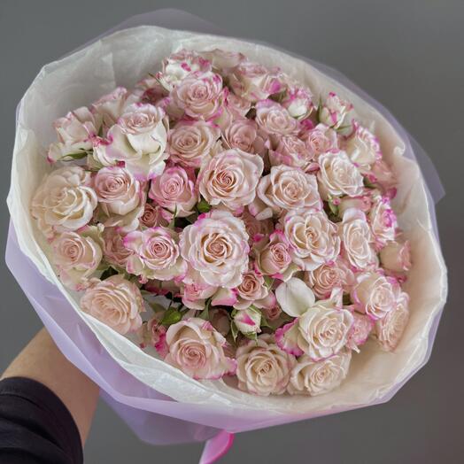 Розовые кустовые розочки (19 шт) 💗