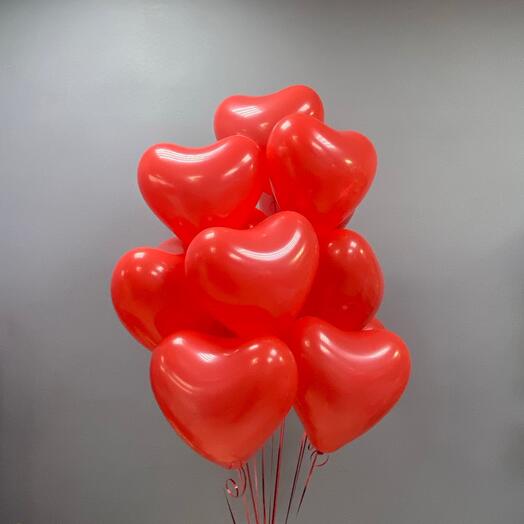 Шары Красные сердца