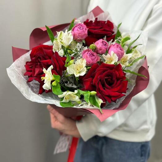 Букет с французскими розами 💐