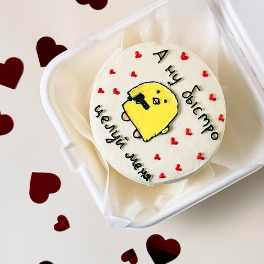 Бенто торт на годовщину (ваш текст на упаковке)