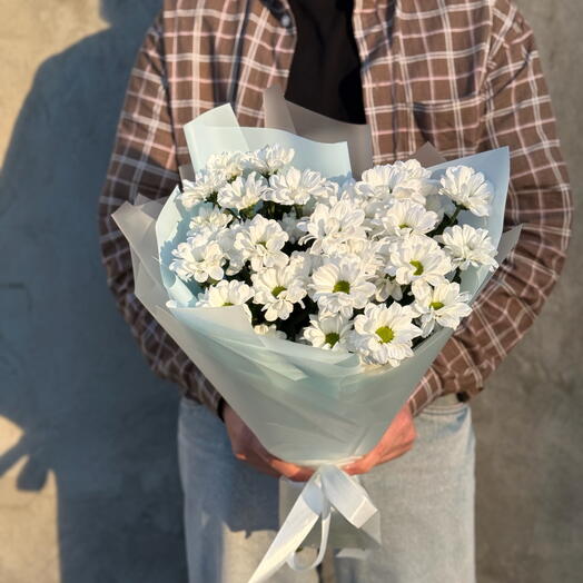 Букет из кустовых хризантем