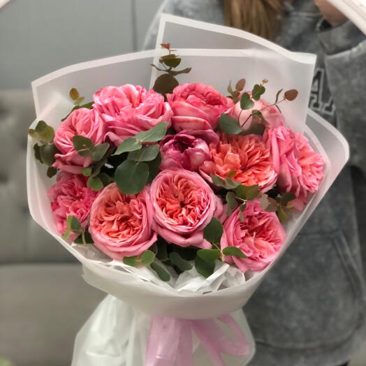 Розовый букет