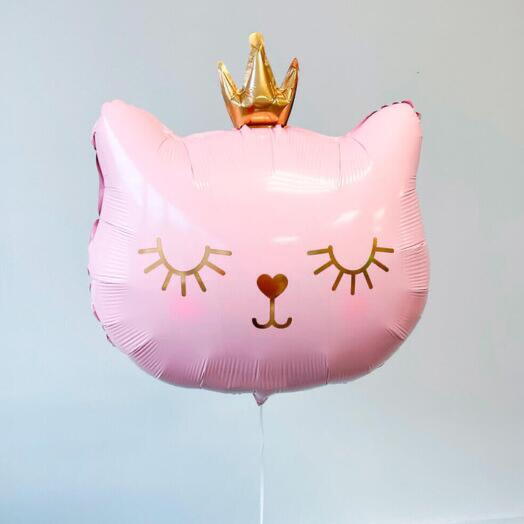 Шар кошка с короной