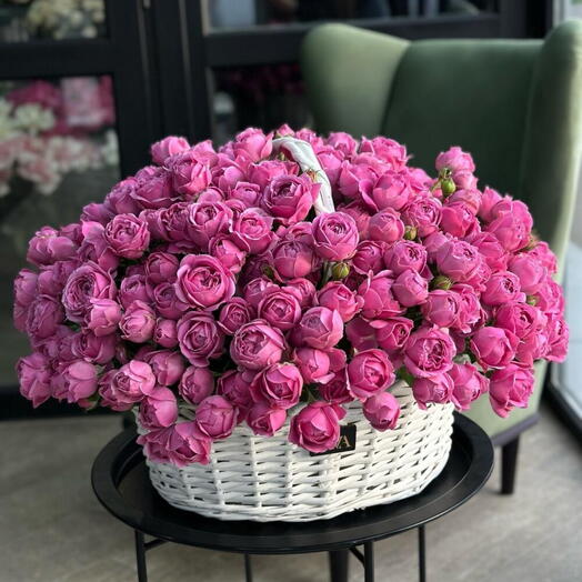 💖ДЛЯ МАМЫ💖Корзина пионовидных роз