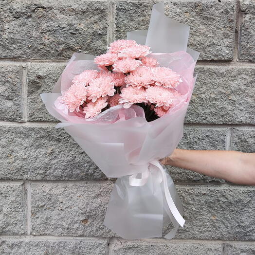 🌸🌸Нежный букет из хризантем