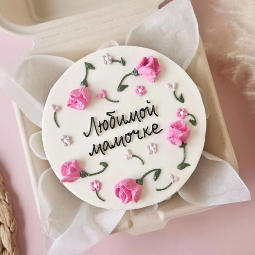 Бенто с цветочками Маме