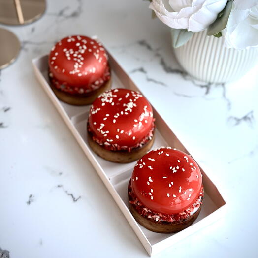 Тарты Клубничное лукошко 3 шт