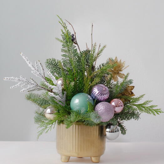 03-5 Пастельная композиция в горшочке 9 см