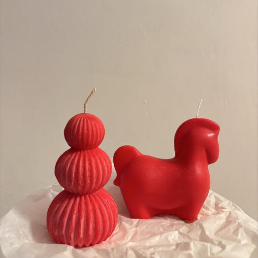 Набор свечей подарок на Новый год