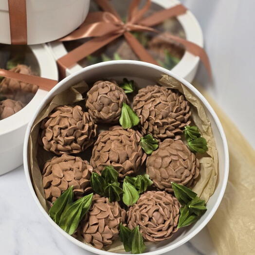 Шишки из зефира