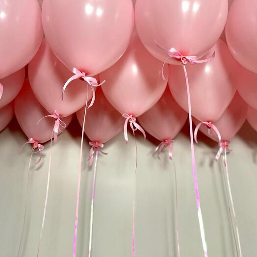 Композиция из воздушных шаров "Шары под потолок" 1978