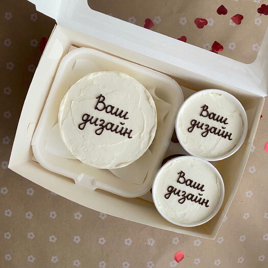 Комбо набор бенто+2 cake to go Ваш дизайн