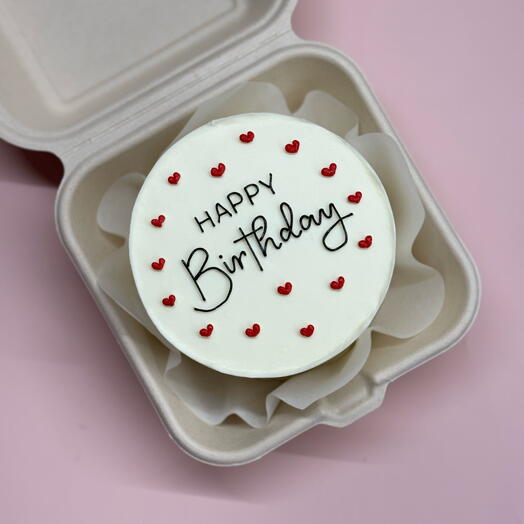 Бенто Happy Birthday с сердечками
