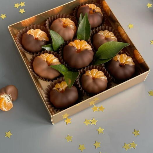 Мандарины в шоколаде callebaut