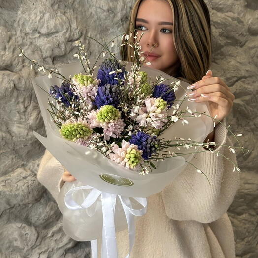 Монобукет Hyacinth   Genista