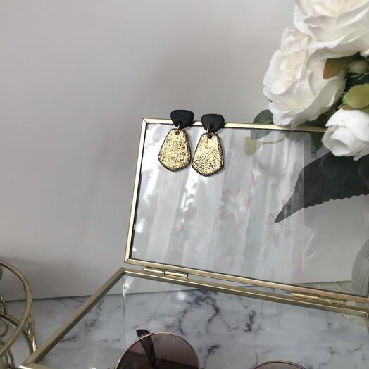 Серьги "Черное золото"