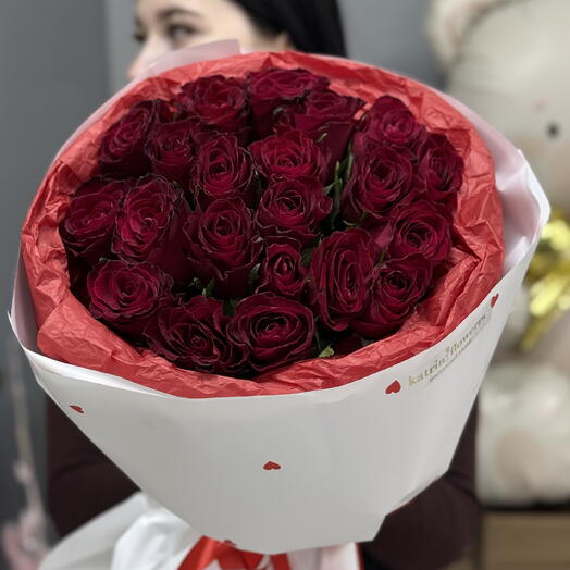21 красная роза
