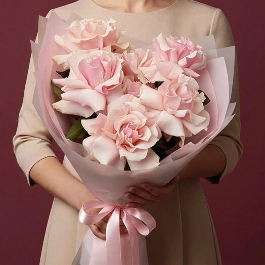 Bouquet of French rose 7pcs