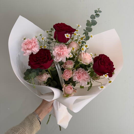 Сердечки красного бархата размер M