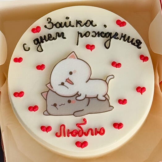 Бенто торт с котиками