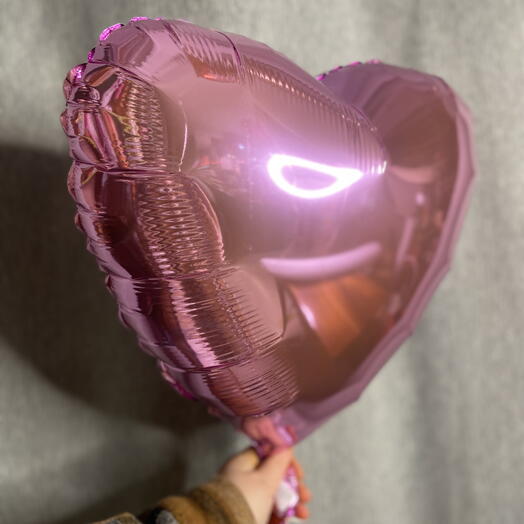 Шар фолгированный с гелием 45см (сердце)