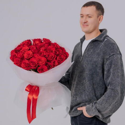 😍Скидка 15% Букет из роз, быстрая доставка
