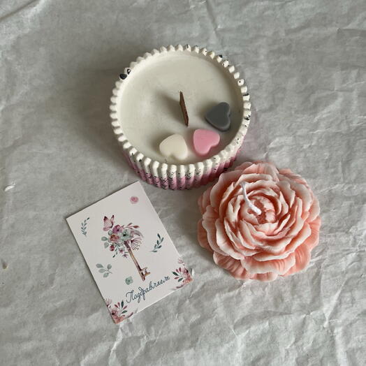 Свечи ручной работы молоко и мед