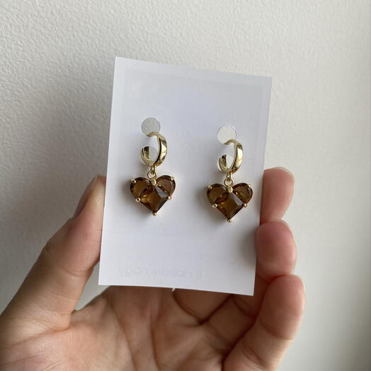 Серьги Сердечки