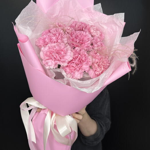 Монобукет из стойких диантусов 💗