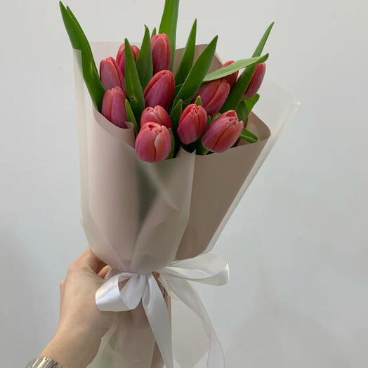 Тюльпаны в ассортименте 13 Шт евробукет
