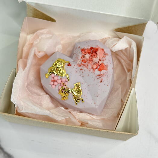 Сердце из шоколада «Фиолет»