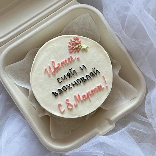 Бенто торт на 8 марта цвети