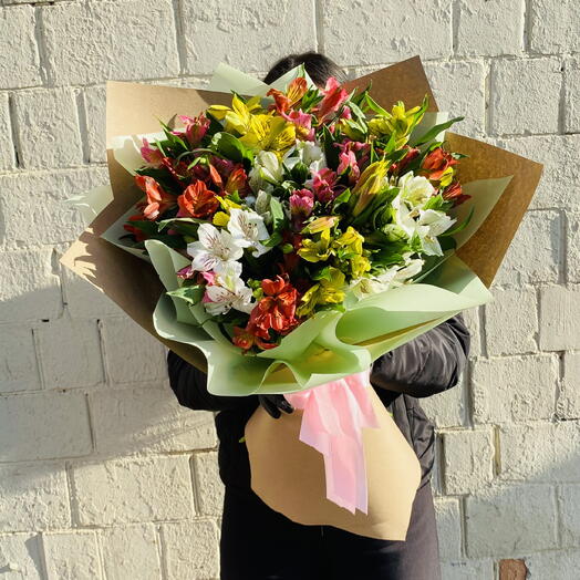 Букет из 15 Альстромерий микс💐