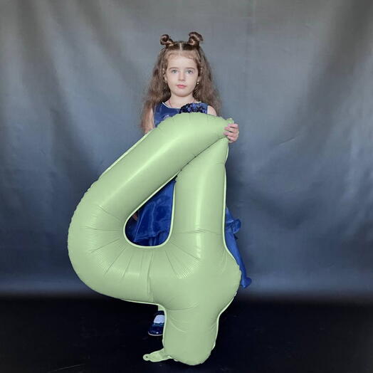 Шар Цифра олива 4