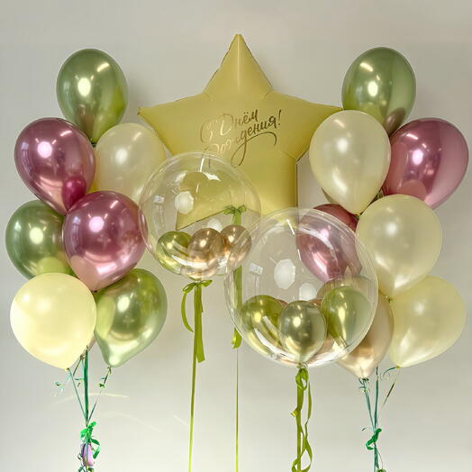 Композиция из шаров Lime starz