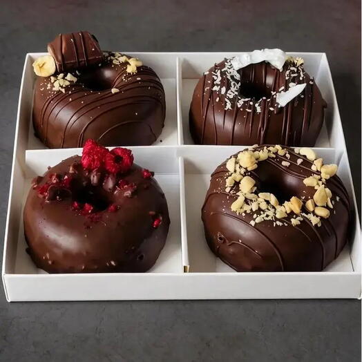 Мини - тортики Donat Cake корпусные десерты | | кСникерс, сливочная малина , вишня шоколад , маракуйя подарок учителю