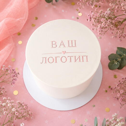 1кг Торт с вашим логотипом
