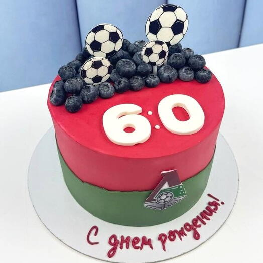 Торт для мужчины на день рождения, «Счет 6:0»