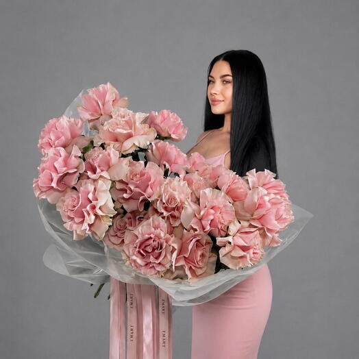 Французские розы пинк (25)
