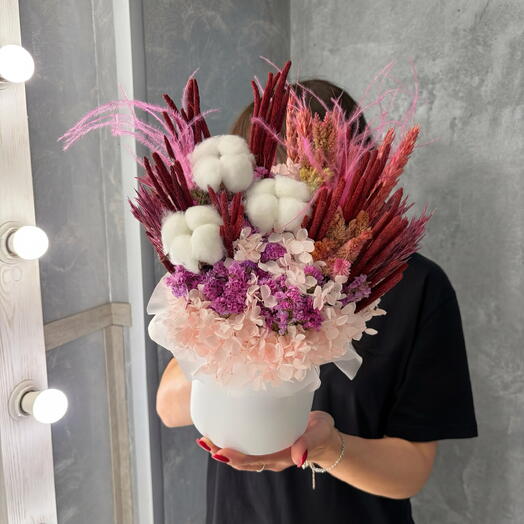 Композиция из сухоцветов «Афродита» от XOFLOWERS
