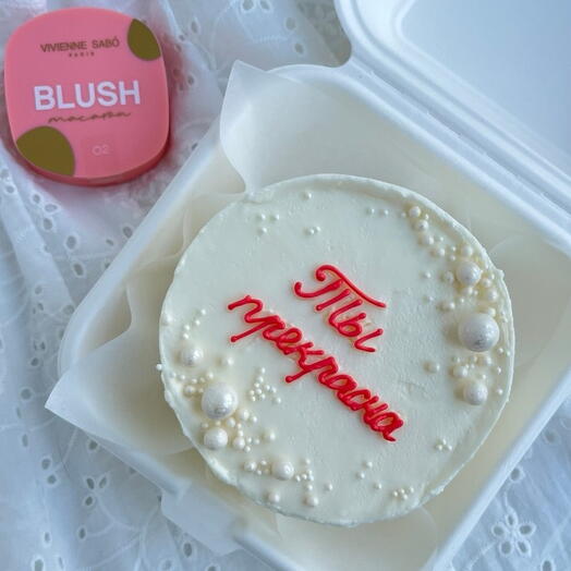 Бенто торт для девушки, для сестры, для мамы + подарок от Vivienne Sabo — румяна MACARON
