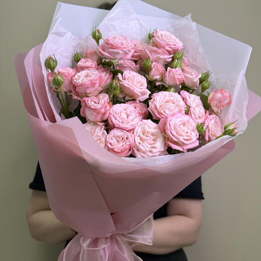 💖🌸 Букет из пионовидной кустовой розы Мадам Бомбастик 💝