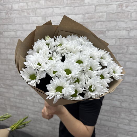 Букет из 5 кустовых хризантем 😘😘