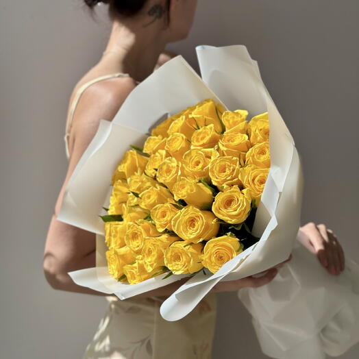 Букет из 35 желтых роз 💛
