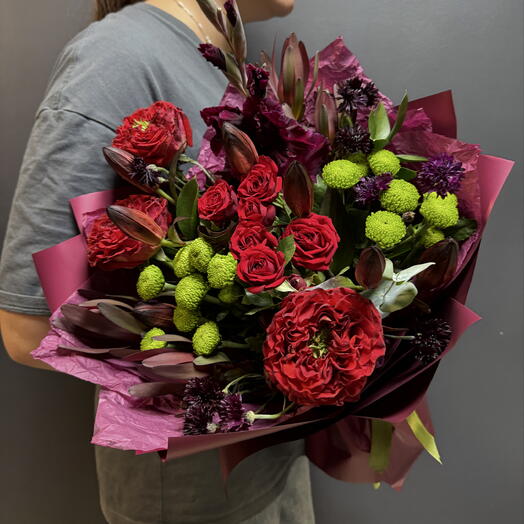 Авторский букет «Жаркий Вечер»