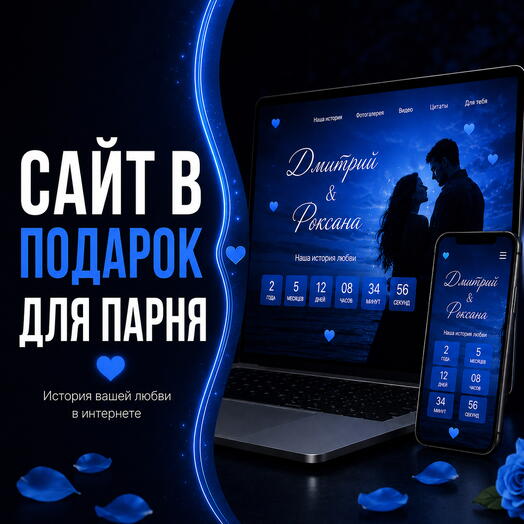 Сайт в подарок для парня 🎁
