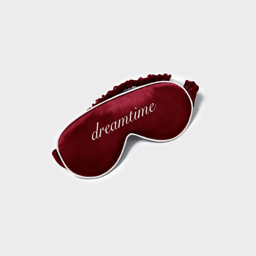 Маска для сна - Бордо - вышивка Dreamtime - Коробка