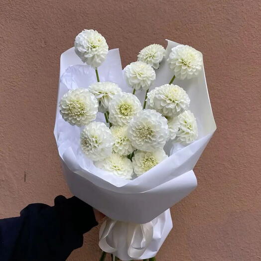 Георгины белые 15 штук
