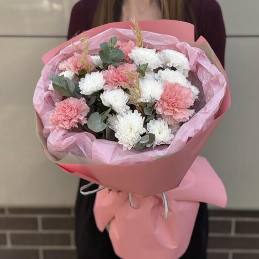 Букет с диантусами