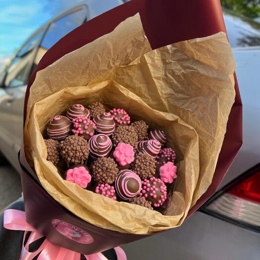 Букет «Признание» 300гр «Три цветочка» 🍓💝